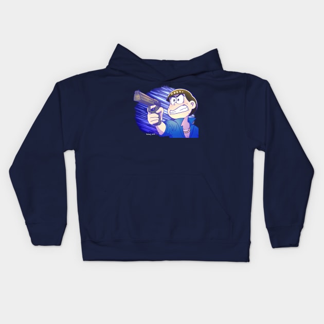 Just Shoot Me - Karamatsu (Osomatsu-san) Kids Hoodie by UndertaleSquirrel